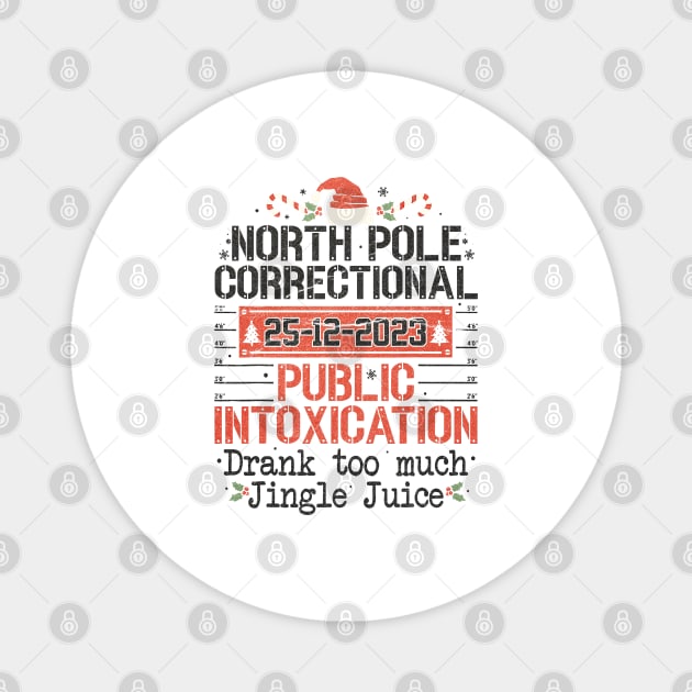 North Pole Correctional Public Intoxication Magnet by Junalben Mamaril